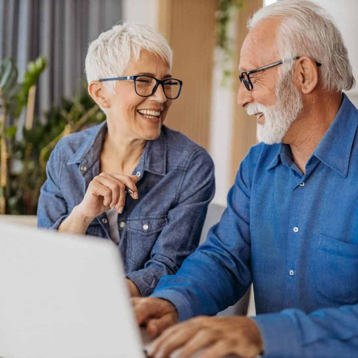 Ohio Precious Metals IRA & Investing Company Copy of Senior couple at laptop smiling GettyImages 1323096524 1200x1200 1